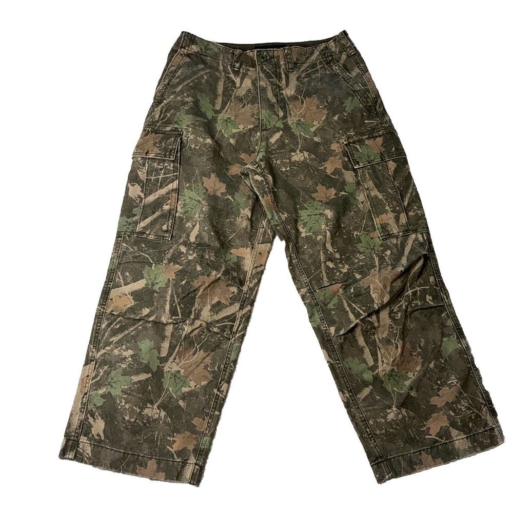 Abercrombie & Fitch Men's Camo Cargo Pants - Green & Brown